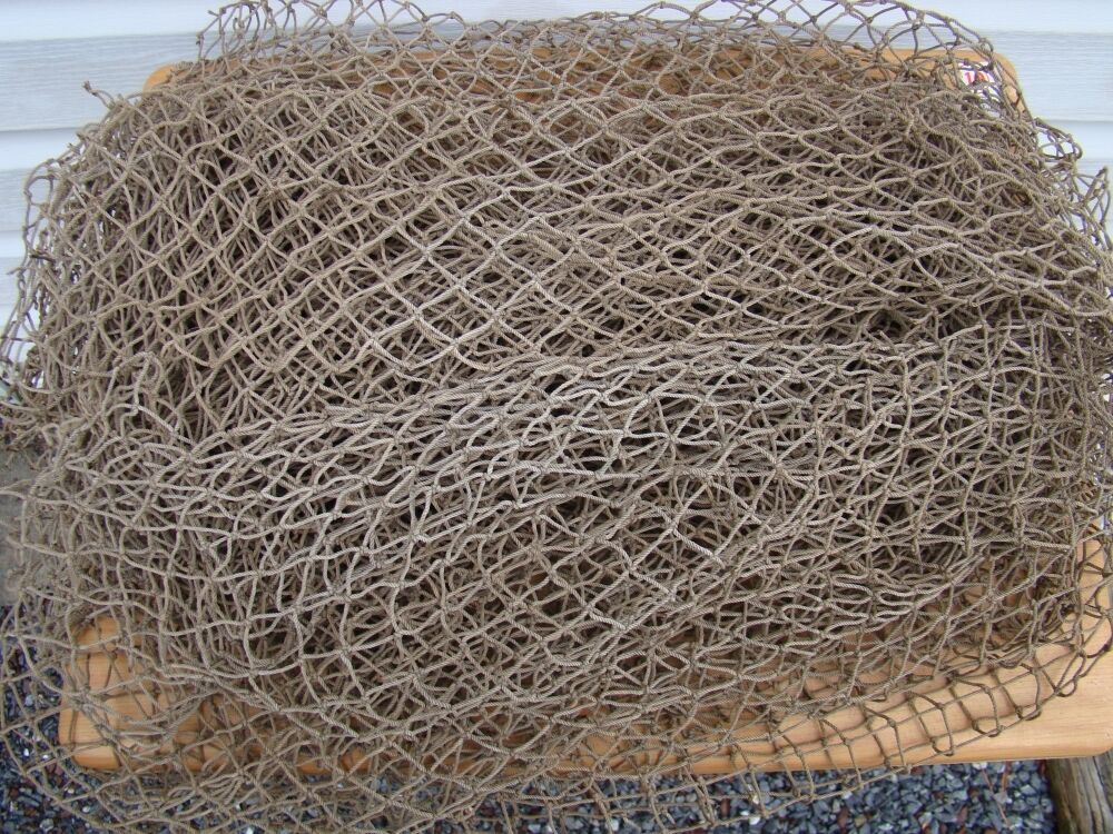 Old Used Fishing Net ~ 5 ft x 10 ft ~ Vintage Fish Netting ~ Cleaned & Packaged