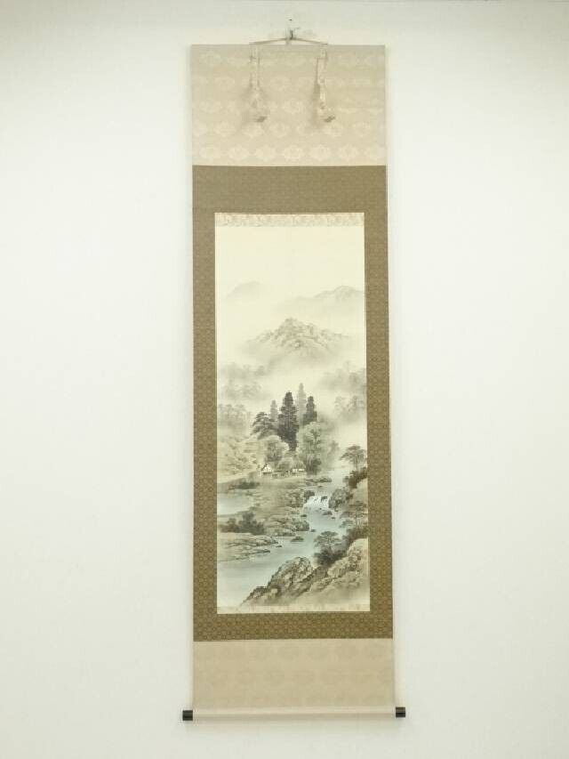 JAPANESE HANGING SCROLL on Silk ART \