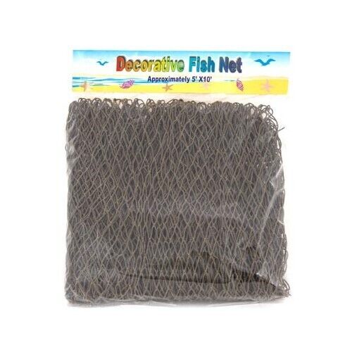 Decorative Fish Net 5ft x 10ft | Authentic Nautical Fishing Net Decor