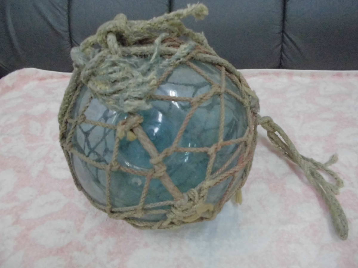 Glass floating ball for fishing Hokkaido Otaru Sea of ​​Japan Object Glass ball