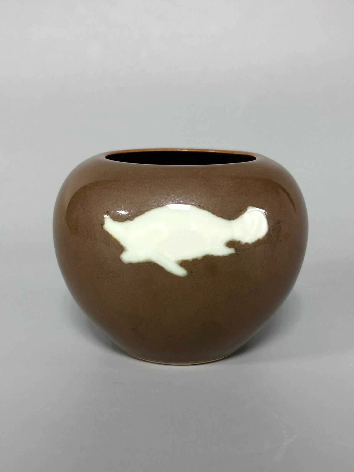 Ming Xuande Copper-Red Fish Basin Ancient Chinese Porcelain