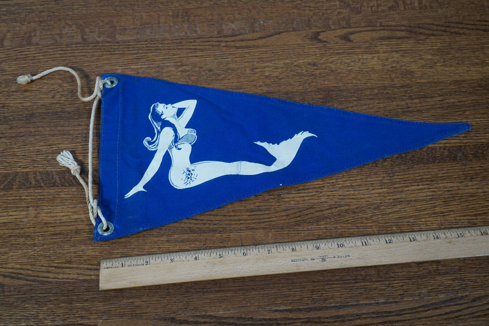 Vintage Taylor Made Mermaid Boat Yacht Pennant Flag Nautical  16\