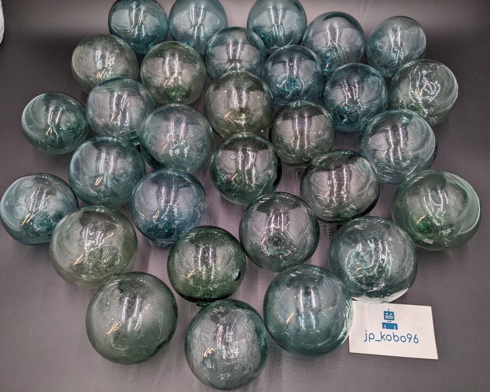 Lot of 30 Japanese Glass Fishing Float Balls 9 cm BULK set #1251