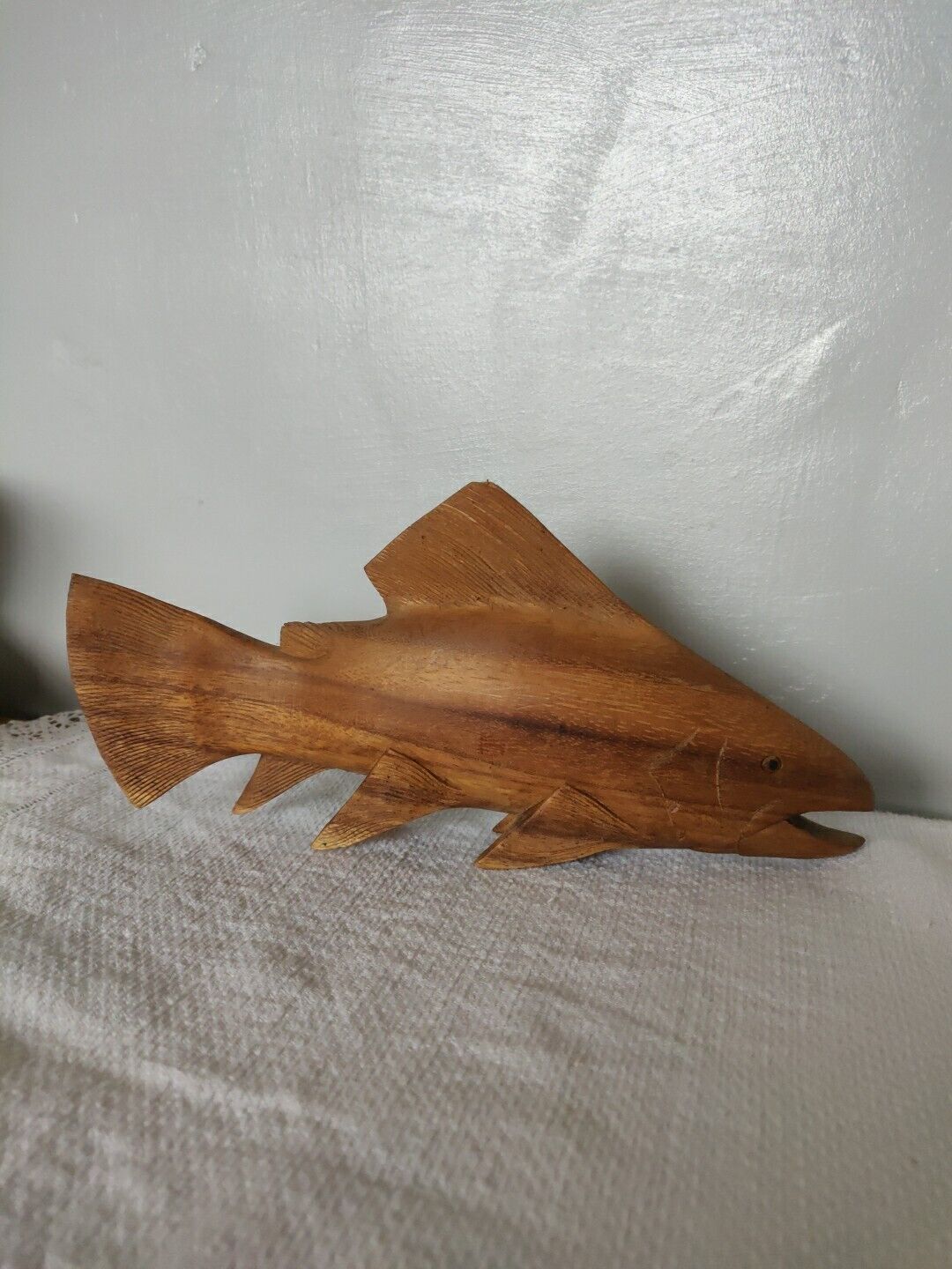 Carved Vintage Wood Fish Like Pitcairn 