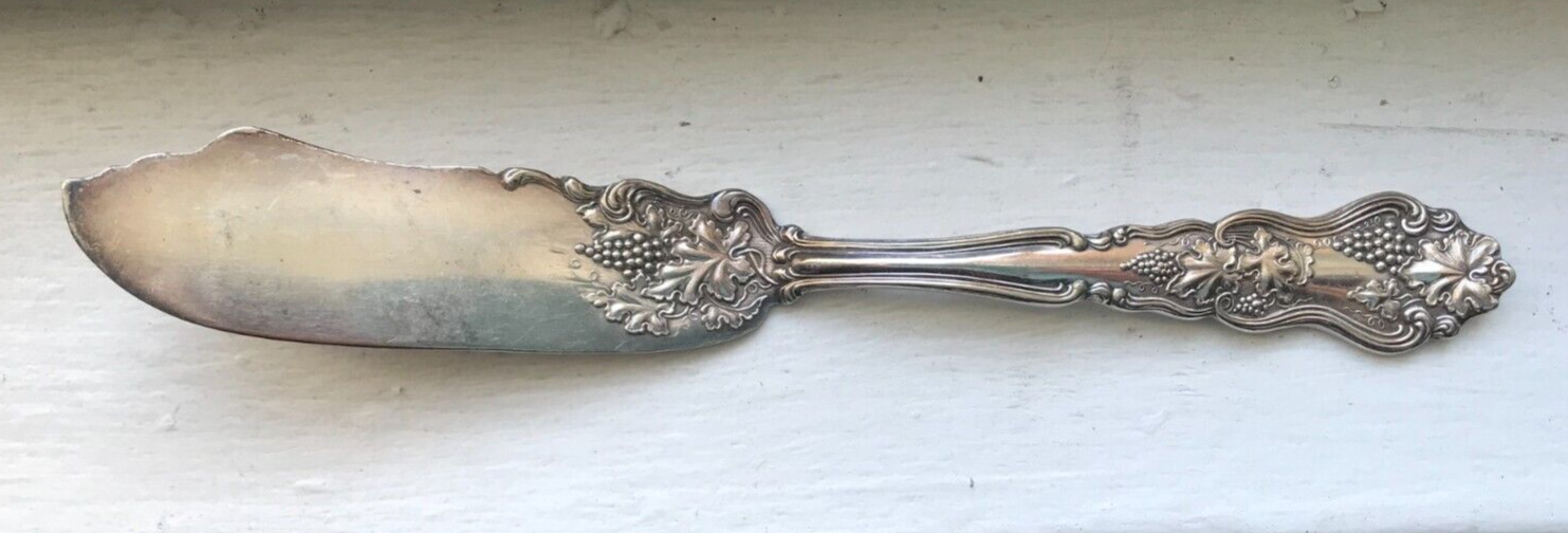 Individual Solid Fish or Butter Knife MOSELLE 4-10-1906 Silver Plate ASCO Grape