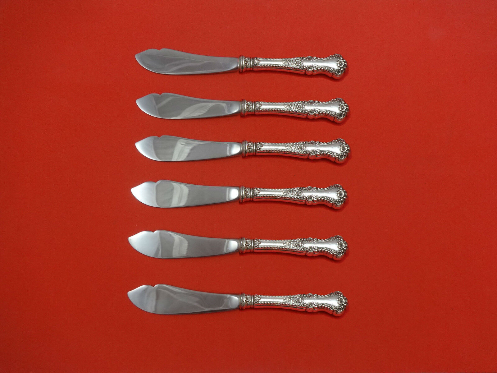 Cambridge by Gorham Sterling Silver Trout Knife Set 6pc 7 1/2\