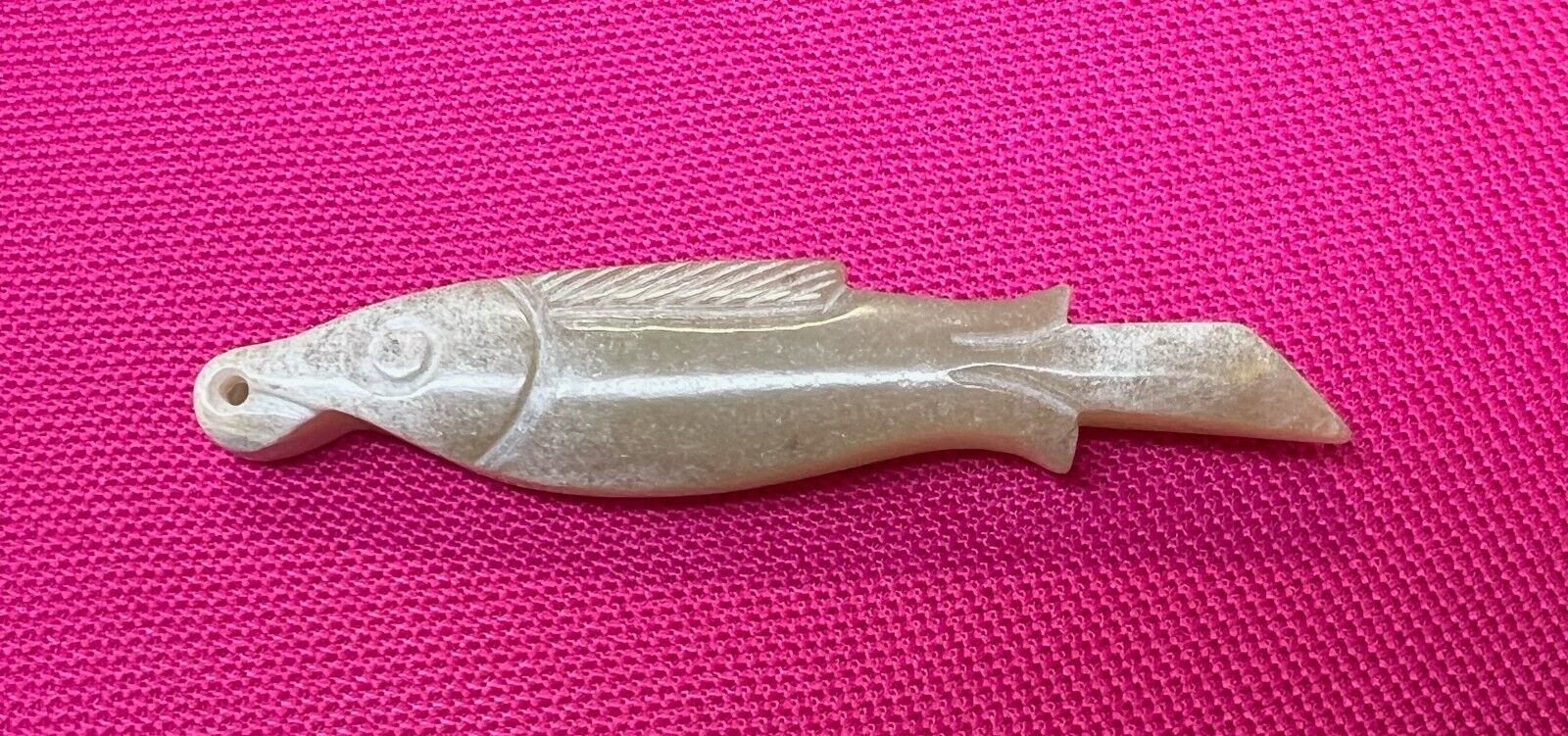 Antique Chinese Jade Fish, Shang Dynasty.  3 1/8 inch