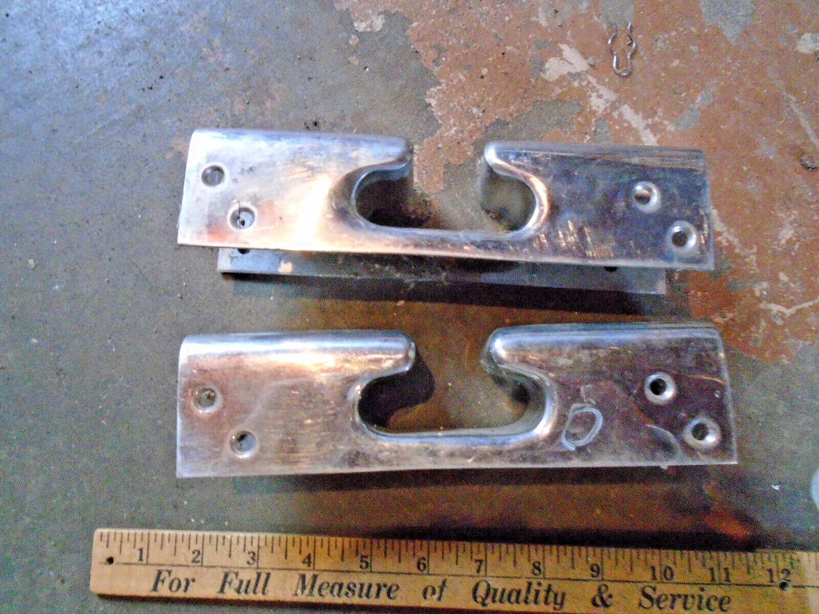 Vintage Stainless Boat Cleats 8 1/2\