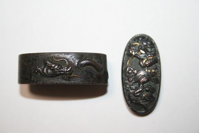 Honka era copper ground edge head with fish and clouds and dragons