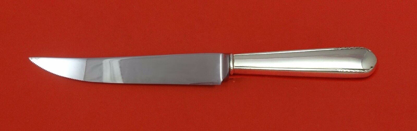 Silver Stream by Manchester Sterling Silver Steak Knife Serrated Custom 8 1/2\