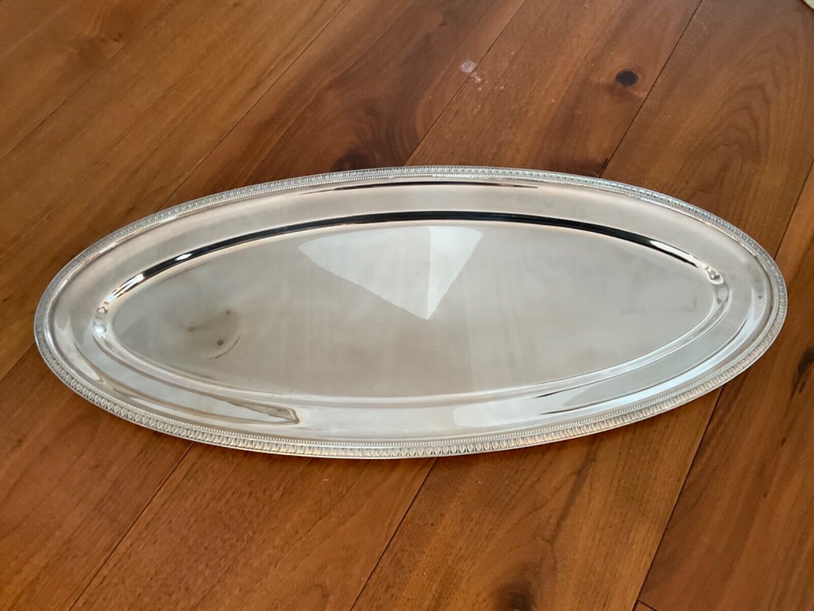 CHRISTOFLE MALMAISON XXL LARGE OVAL TRAY FISH VEGETABLE MEAT SILVERPLATED FRANCE
