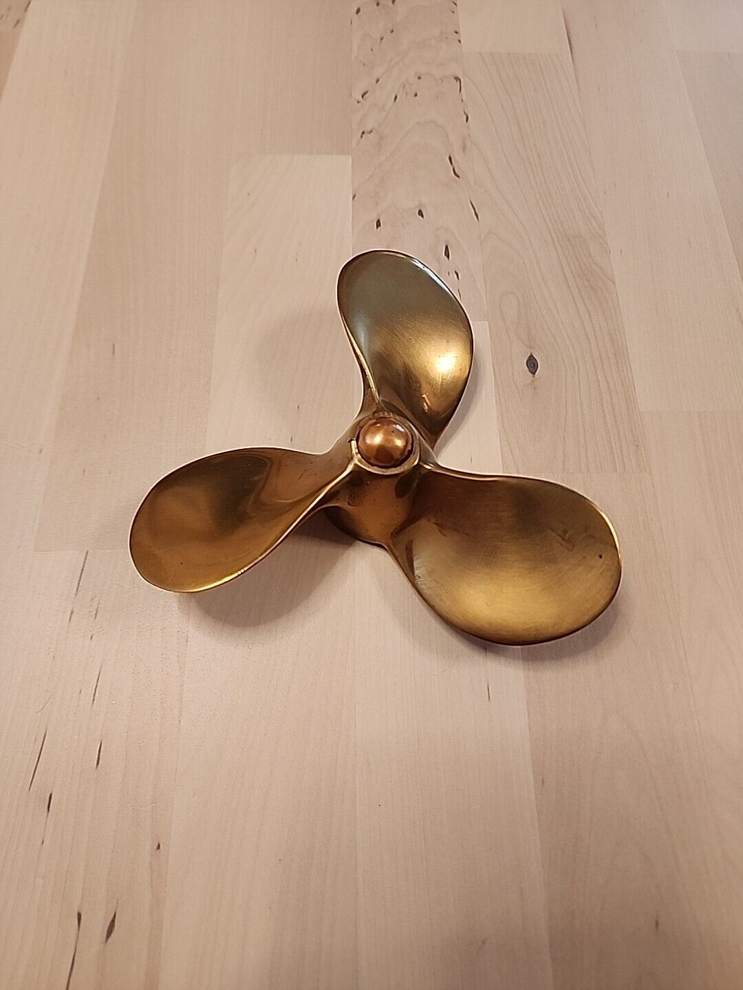 Vintage Boat Propeller Paperweight - Brass/Copper - Approximately 5\