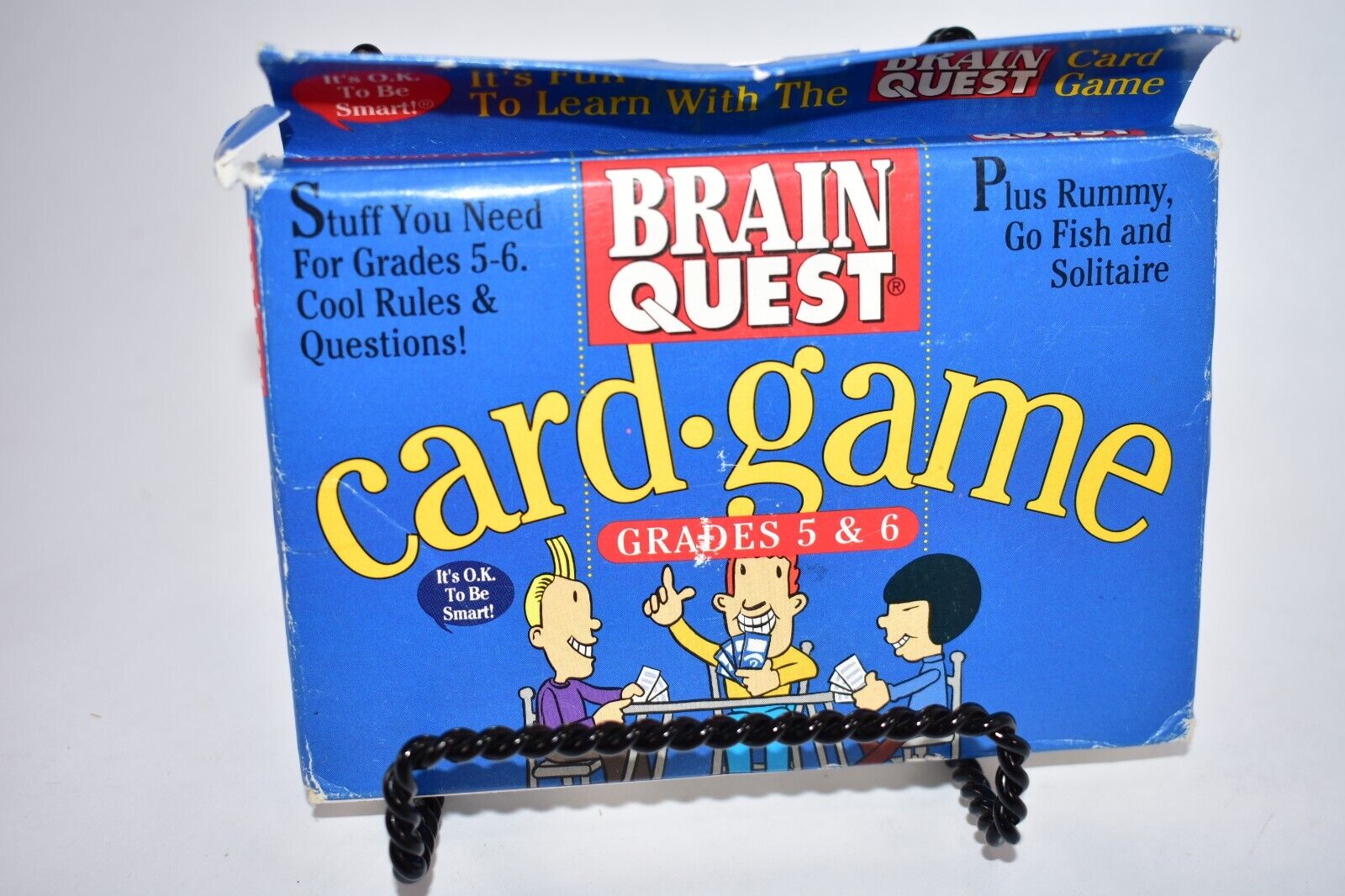BRAIN QUEST CARD GAME FOR GRADES 5 & 6 RUMMY GO FISH SOLITAIRE EDUCATIONAL