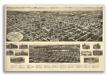 Valley Stream New York 1924 Historic Panoramic Town Map - 16x24 picture