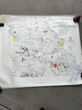 1982 Missouri Dept Conservation STATE  FEDERAL LAND Lake Stream Hunting MAP picture