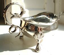 1923 RARE NOVELTY DUCK SAUCE BOAT / JUG. STERLING SILVER HALLMARKED ANTIQUE 135g picture