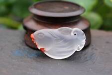 Chinese Natural Southredagate Hand-carved Exquisite Fish Pendant 南红连年有余挂件 ae1046 picture