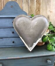 Early Antique Tin Heart 7