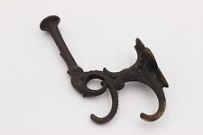 Victorian Cast Iron Coat Hook Patina Collector Home Office Decoration Hat Rack picture