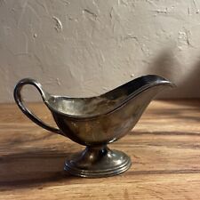 Reed & Barton EPNS Silverplate Gravy Boat Engraved With a B on the side picture