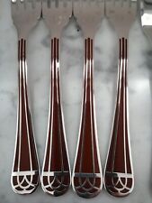 TALISMAN RED  Sienne SET 6 pcs Christofle Silver-plate Knives FISH FRANCE NEW picture
