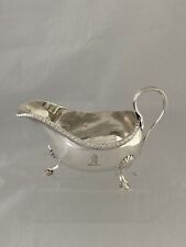 IRISH Sterling Silver GRAVY BOAT 1783 DUBLIN Antique Silver Sauce Boat LARGE picture