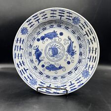 A Fine Chinese Blue and White 'Crab and Fish' 10” Dish picture
