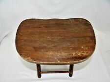 Vintage Nevco Fold N Carry Stool Fishing Camping Made in Yugoslavia Rustic picture