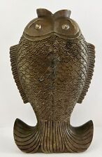 Very Old & Rare Marked Double Fish Bronze Vase picture