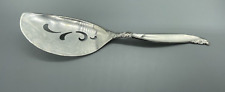 Vintage Wm Rogers Bros 1847 LEILANI Pierced Silverplated Pie/Cake/Fish Server picture