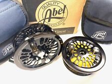 Abel Super 12 Salmon Fly Reel With Spare Spool Cases And Box #913 picture