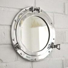 17 inches Canal Boat Porthole Window Glass-Nickel Finish Ship Window Wall Window picture