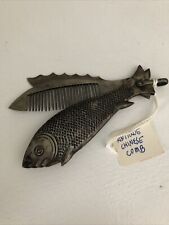 $44 Antique Chinese Fish Folding Comb 3.5