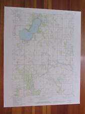 Bass Lake Indiana 1987 Original Vintage USGS Topo Map picture