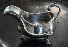 Fine Georgian Sheffield Plated Sauce/Gravy Boat with Hoof Feet C 1790+ picture