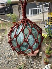 Glass Fishing Float Buoy Ball Vintage Japanese diameter 23cm 9in Net picture
