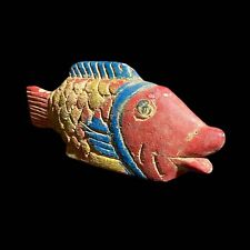 African Masks Antiques Tribal Face Carved Home Décor mask Bozo Fish-8193 picture