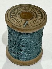 VINTAGE Silk Thread BELDING BROS Peacock Blue Fly Fishing Fly Tying Sewing ST14 picture