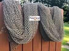 Authentic Fish Netting, 15 ft x 15 ft HEAVY Knotted, Vintage Used Fishing Net picture