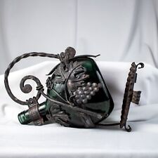 1400's Shield Grape Green Forest Glass Stored in Iron Cast Pitcher for Boat Ship picture