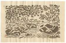 WB Kawakami Sumio Japanese Woodblock Prints Asian Antique Mountain Stream  picture