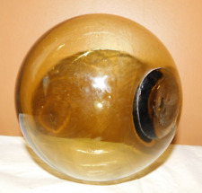 Vintage Amber Yellow Blown Glass 6