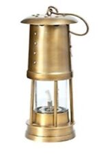 Nautical Antique Brown Brass Minor Oil Lamp Ship Boat Lantern Home Decorative picture