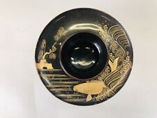 Y6177 STAND Makie Koi fish carp Sake cup table Japan antique decor interior picture