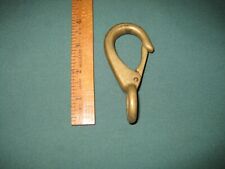 Vintage Nautical Brass Bronze Maritime Snap Clip Clasp Hook, picture