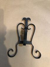 Vintage Black Wrought Iron Decorative Wall Mount Hook / Very Attractive picture