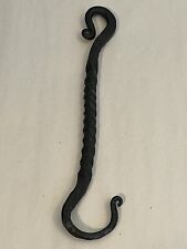 Old Primitive Hand Wrought Forged Iron S Hook 9 1/2” Long picture