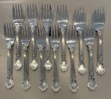 Sterling Silver 436g Scrap Gorham Chantilly Fish Salad Fork Set Of 12 picture