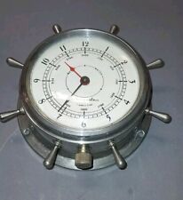 Vintage Stem Wind Airguide Boat Wheel 8 Day Clock Working picture