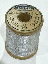VINTAGE Silk Thread RICO Pale Light Blue Fly Fishing Tying Sewing Spool # 683 picture